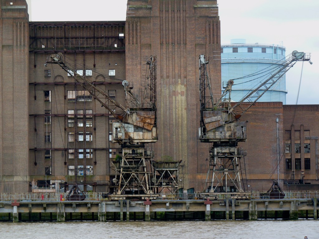 These cranes were built to grab and lift thousands of tons of Welsh coal that arrived here by barge.