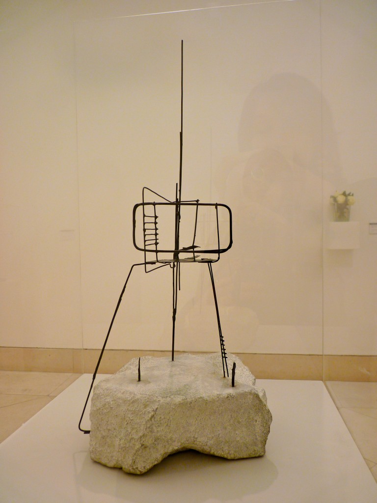 This is the kind of thing, the final maquette for The Unknown Political Prisoner, 1951-2, by Reg Butler, (1913-81), probably the best of the lot,