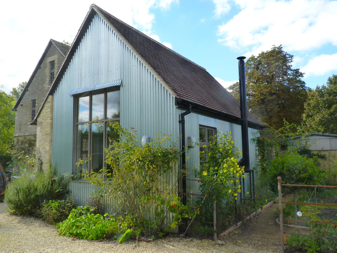 ‘When we reached 80 each, Matthew thought it would be a good idea if we were nearer, so we packed our bags and followed him here,’ she says. ‘Matthew designed it, it was a poky little cottage but he added another floor for Peter’s studio, and my studio and the living room.’ 'I really do like growing vegetables very much.'