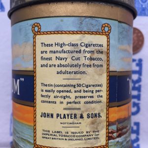 Rare WW2 Unopened John Players Navy Cut Medium Cigarettes Tin with 50 Pre  rolled Cigarettes + Unop